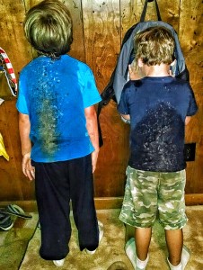 We went out riding in Mud Puddles. Because you only have these two at an age where dad is still cool for so long.